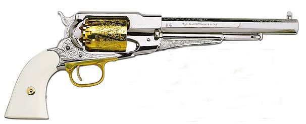 Bronzage à froid CARTRY sur Remington 1858 (DAMASCUS BROWN)